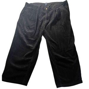 KingSize Corduroy Pleated Pants 43x23 Short Inseam Altered Dark Academia Cozy